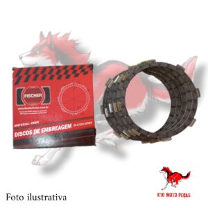 JOGO DE DISCO DE EMBREAGEM SCUD YBR 125 FACTOR 125 XTZ 125 – k10